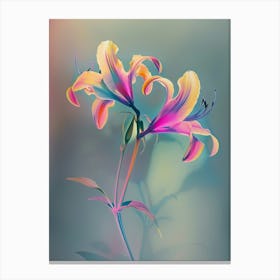 Iridescent Flower Gloriosa Lily 2 Canvas Print