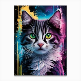 Cat Painting 5 Canvas Print