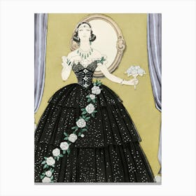 Lady In Black 1 Canvas Print