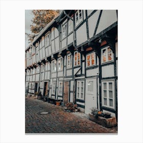 Old German Half Timbered Houses 02 Canvas Print