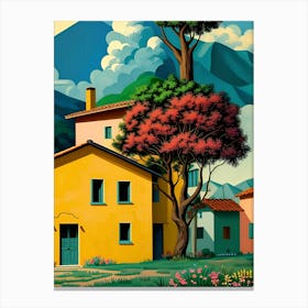 House In The Countryside Canvas Print