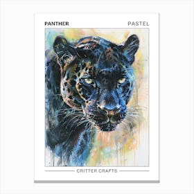 Panther Pastel Watercolour 1 Poster Lienzo