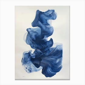 'Blue Wave' 3 Canvas Print