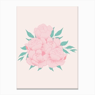 Peonies Canvas Print