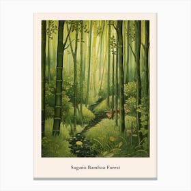 Sagano Bamboo Forest Canvas Print