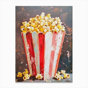 Kitsch Popcorn Brushstrokes 3 Canvas Print