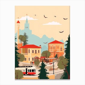 Turkey 2 Travel Illustration Canvas Print