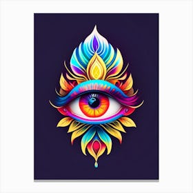 Spiritual Awakening, Symbol, Third Eye Tattoo 1 Canvas Print