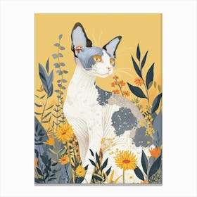 Cornish Rex Storybook Illustration 1 Canvas Print