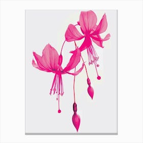 Hot Pink Fuchsia 1 Canvas Print