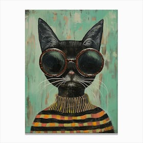 Cat In Sunglasses 15 Canvas Print