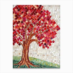 Mosaic Apple Tree 1 Canvas Print