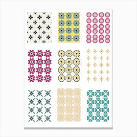 Collection Of Patterns Canvas Print