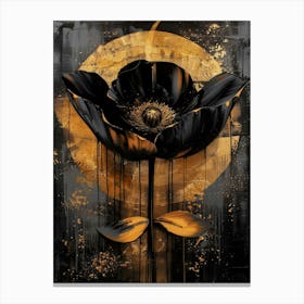 Black Flower 1 Canvas Print