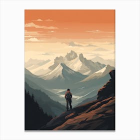Long Range Traverse Canada 2 Hiking Trail Landscape Canvas Print
