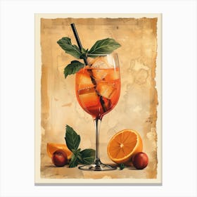 Aperol Spritz Art Print 250 Canvas Print