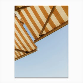 Striped Awning Canvas Print