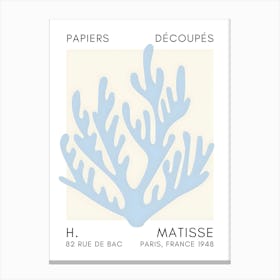 Matisse Coral Canvas Print