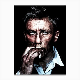 Daniel Craig james bond 4 Canvas Print