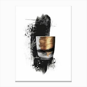 Gold And Black 41 Canvas Print