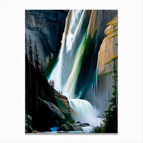 Takakkaw Falls, Canada Nat Viga Style (1) Canvas Print