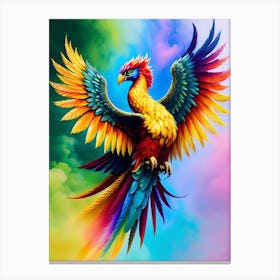 Colorful Phoenix 2 Canvas Print