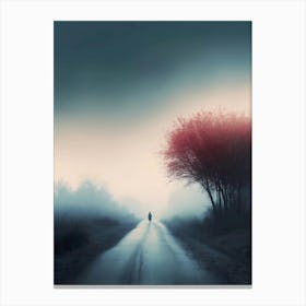 Foggy Road 1 Canvas Print