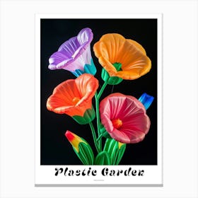Bright Inflatable Flowers Poster Hollyhock 2 Canvas Print