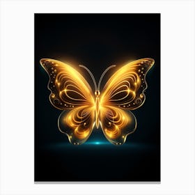 Golden Butterfly Canvas Print