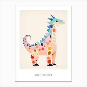 Nursery Dinosaur Art Anchisaurus 2 Poster Canvas Print