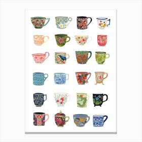 Teacups Canvas Print