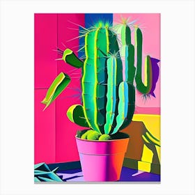 Easter Cactus Modern Abstract Pop 2 Canvas Print