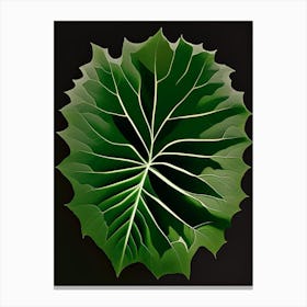 Burdock Leaf Vibrant Inspired 2 Canvas Print