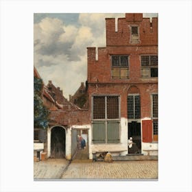 Johannes Vermeer View Of Houses In Delft, Known As ‘The Little Street Canvas Print