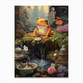Budgetts Frog Surreal 2 Canvas Print