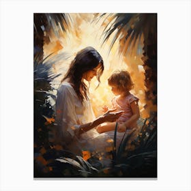 Mother And Child Canvas Print