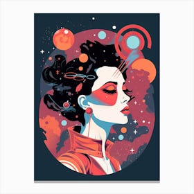 Space Girl Canvas Print