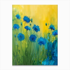 Blue Cornflowers 1 Canvas Print