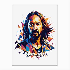 Steve Aoki 01 Portrait Music Icon WPAP Pop Art Style Canvas Print