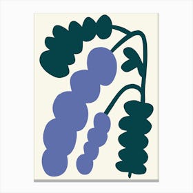 Botanical Print Floral Lavender Naïve Canvas Print