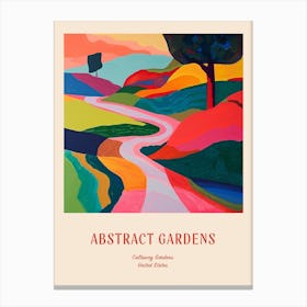 Colourful Gardens Callaway Gardens Usa 1 Red Poster Canvas Print