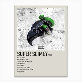 Super Slimey 2017rap Music Album Cover Wall Art Poster 1 Canvas Print