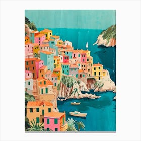 Kitsch Sicily Retro Collage 1 Canvas Print