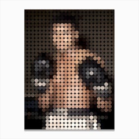 Muhammad Ali In Style Dots 1 Canvas Print