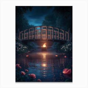 Bridge Over The Water Canvas Print