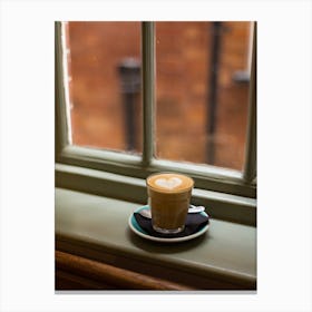Little Coffee By The Window Canvas Print