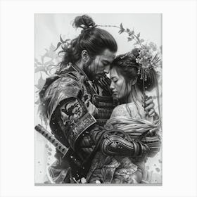 Samurai Love Canvas Print