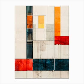 Abstract Painting modern lines Canvas Print