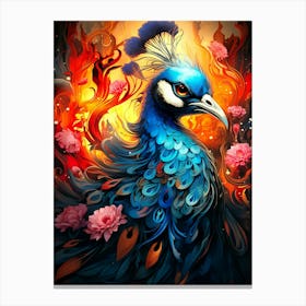 Peacock 4 Canvas Print