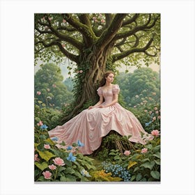 Princess Under A Tree Canvas Print